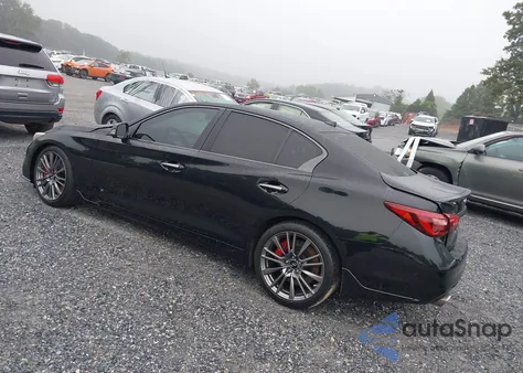 2021 Infiniti Q50 Red Sport 400 from USA, damaged, VIN JN1FV7DP6MM850115